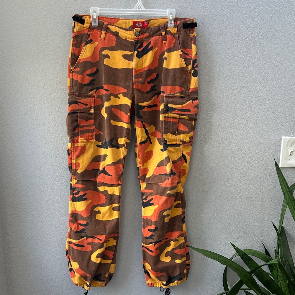 Dickies Orange & Brown Camo Cargo Pants 9